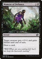 Magic the Gathering Card - Moment of Defiance - MTG Circle