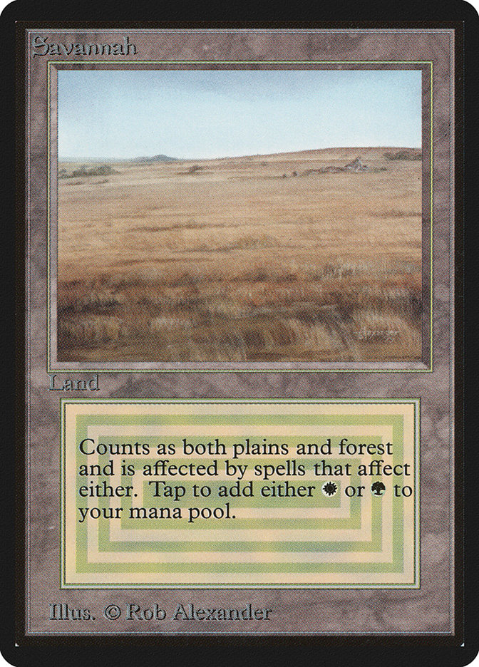 Magic the Gathering Card - Savannah - MTG Circle