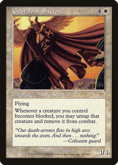 Magic the Gathering Card - Gustcloak Savior - MTG Circle