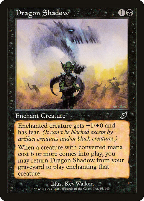 Magic the Gathering Card - Dragon Shadow - MTG Circle
