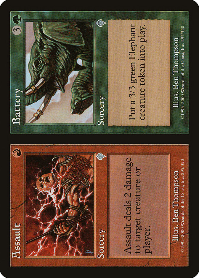 Magic the Gathering Card - Assault // Battery - MTG Circle