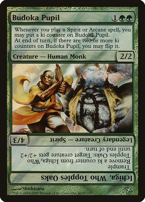Magic the Gathering Card - Budoka Pupil // Ichiga, Who Topples Oaks - MTG Circle