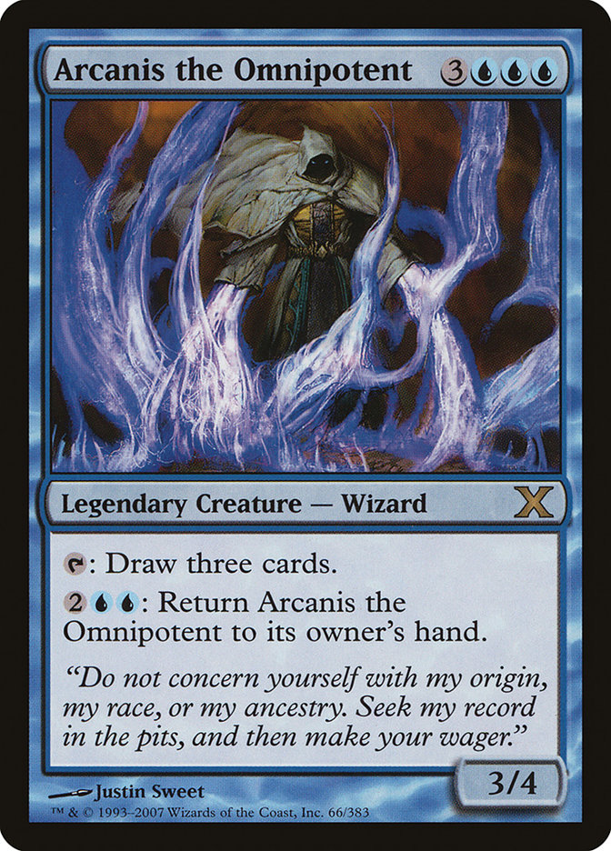 Magic the Gathering Card - Arcanis the Omnipotent - MTG Circle