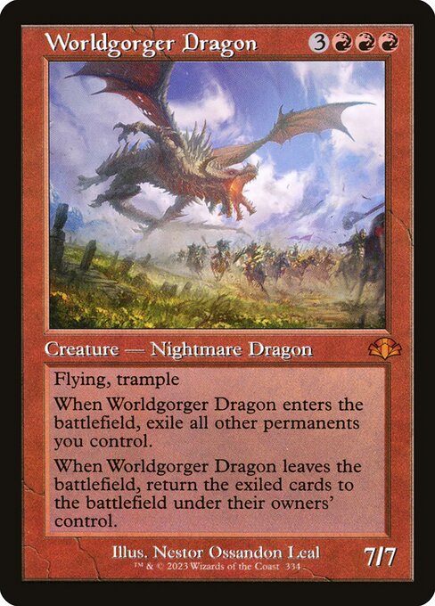 Magic the Gathering Card - Worldgorger Dragon - MTG Circle