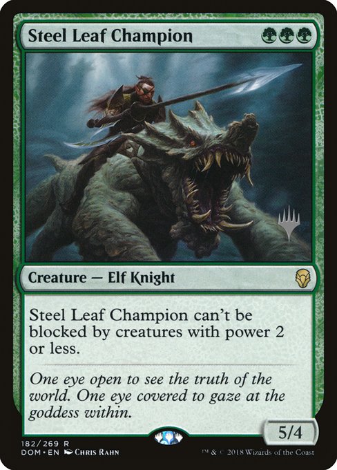 Magic the Gathering Card - Steel Leaf Champion - MTG Circle