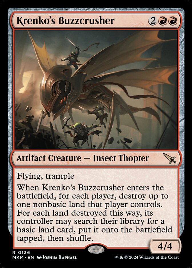 Magic the Gathering Card - Krenko's Buzzcrusher - MTG Circle