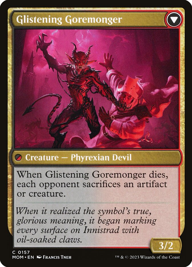 Magic the Gathering Card - Glistening Goremonger - MTG Circle