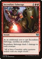 Magic the Gathering Card - Incendiary Sabotage - MTG Circle