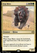 Magic the Gathering Card - Siege Rhino - MTG Circle