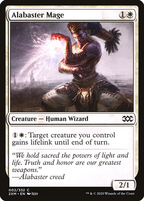 Magic the Gathering Card - Alabaster Mage - MTG Circle