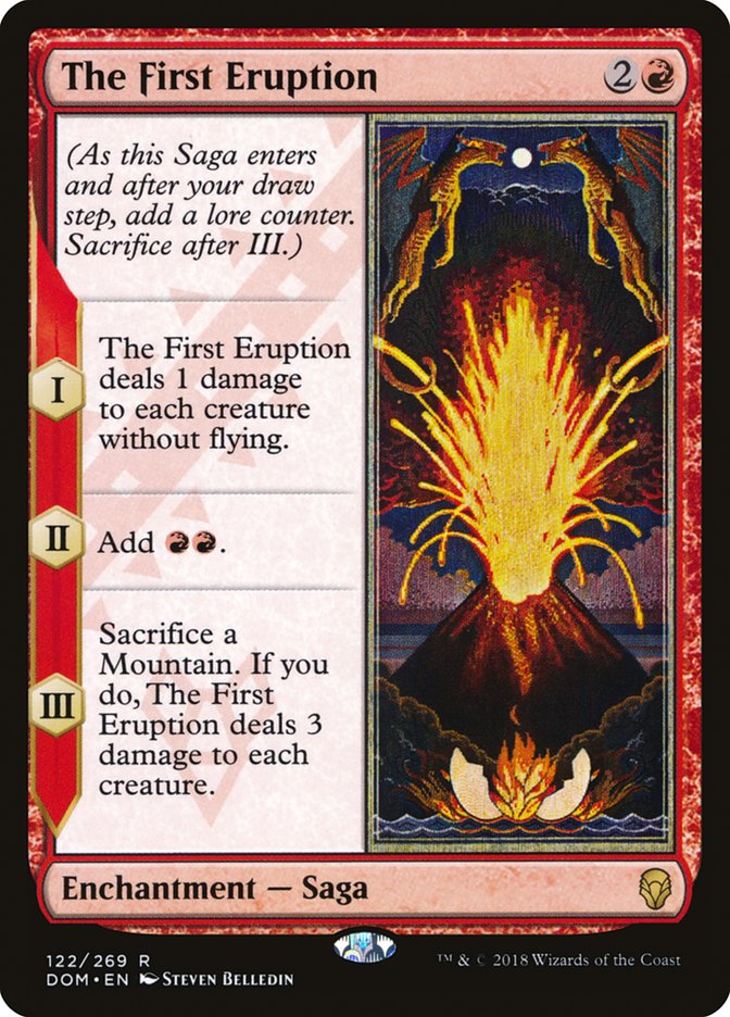 Magic the Gathering Card - The First Eruption - MTG Circle