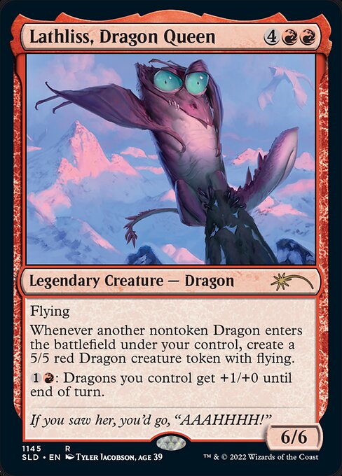 Magic the Gathering Card - Lathliss, Dragon Queen - MTG Circle