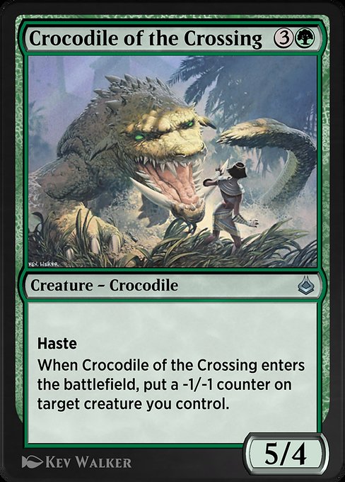 Magic the Gathering Card - Crocodile of the Crossing - MTG Circle