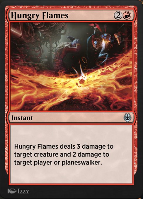 Magic the Gathering Card - Hungry Flames - MTG Circle