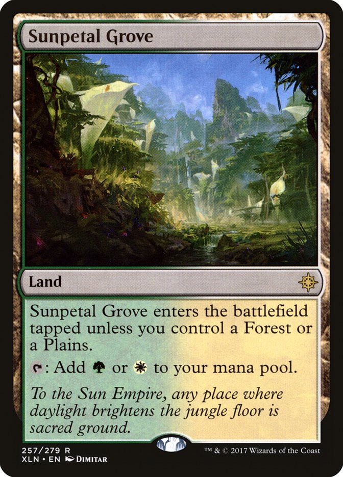 Magic the Gathering Card - Sunpetal Grove - MTG Circle