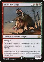 Magic the Gathering Card - Boartusk Liege - MTG Circle