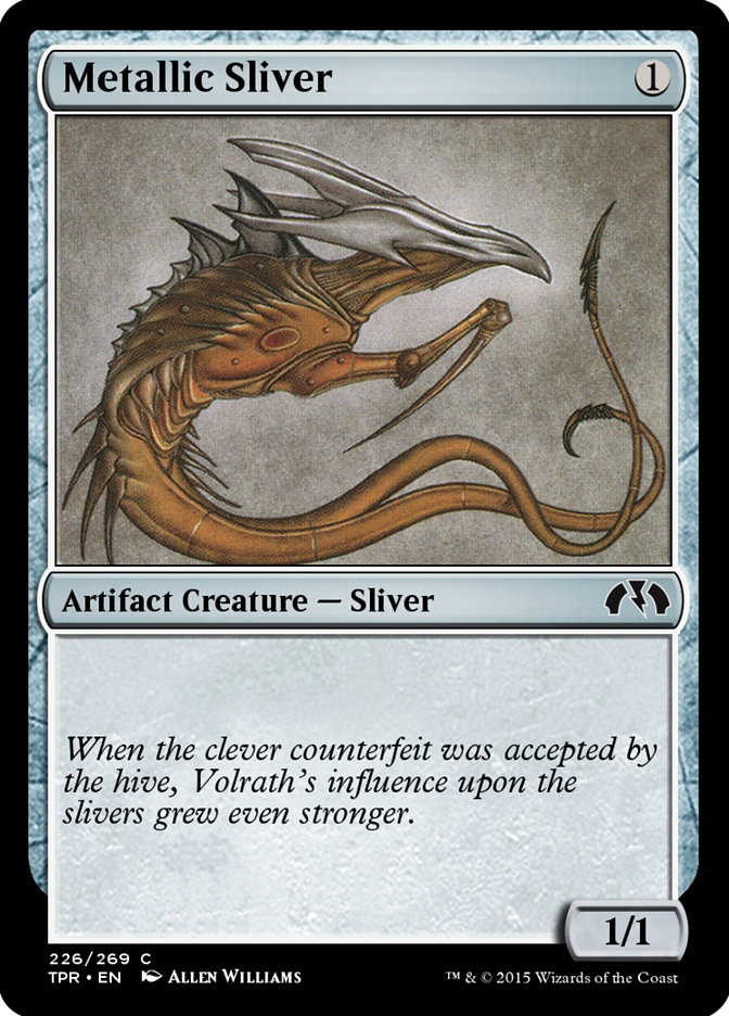 Magic the Gathering Card - Metallic Sliver - MTG Circle