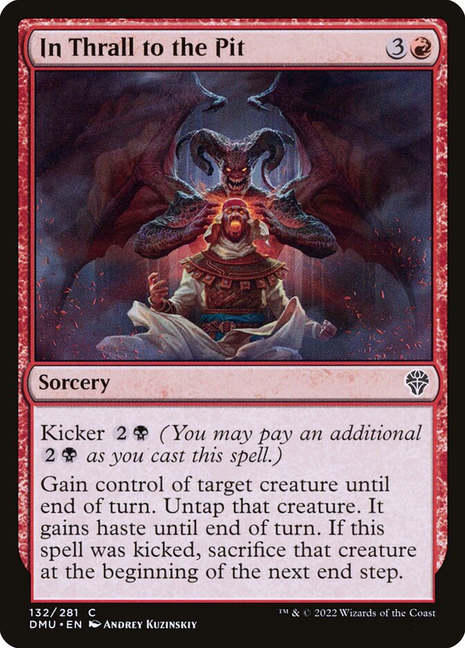Magic the Gathering Card - In Thrall to the Pit - MTG Circle