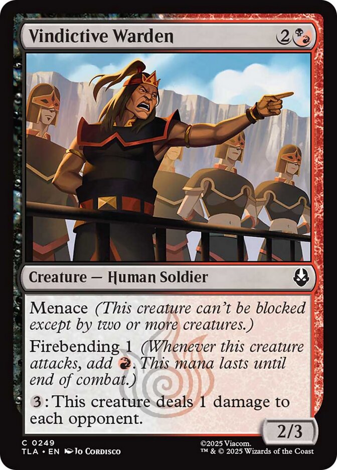 Magic the Gathering Card - Vindictive Warden - MTG Circle