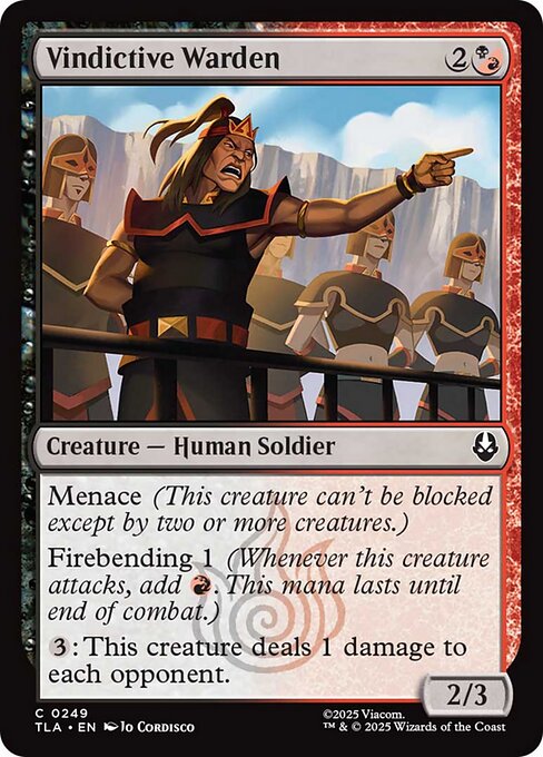 Magic the Gathering Card - Vindictive Warden - MTG Circle