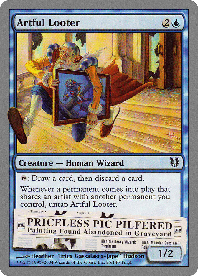 Magic the Gathering Card - Artful Looter - MTG Circle