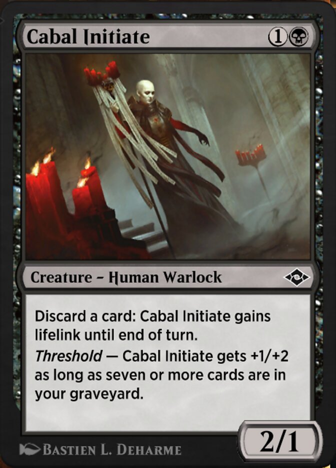 Magic the Gathering Card - Cabal Initiate - MTG Circle