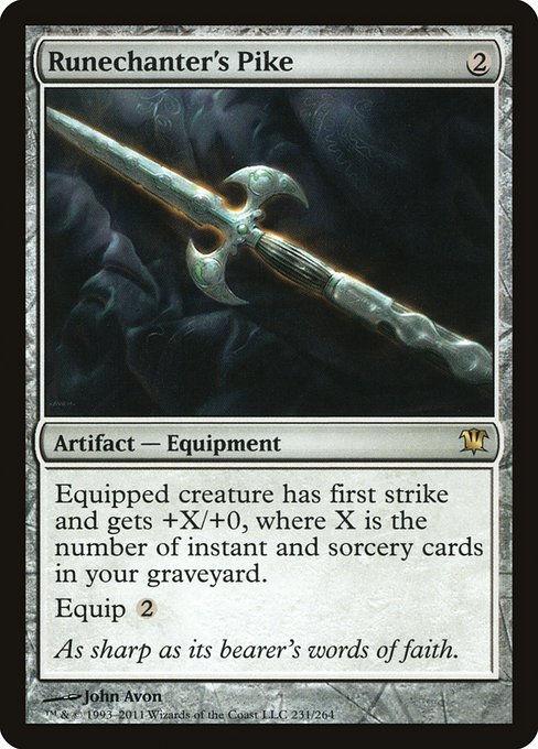 Magic the Gathering Card - Runechanter's Pike - MTG Circle