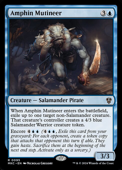 Magic the Gathering Card - Amphin Mutineer - MTG Circle