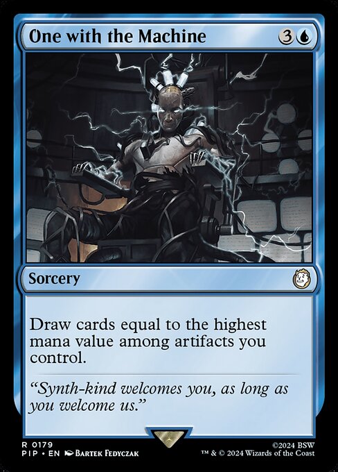 Magic the Gathering Card - One with the Machine - MTG Circle