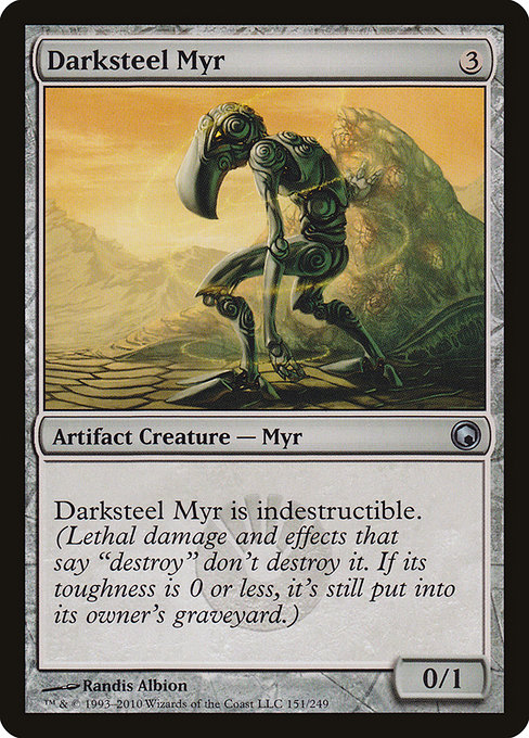 Magic the Gathering Card - Darksteel Myr - MTG Circle