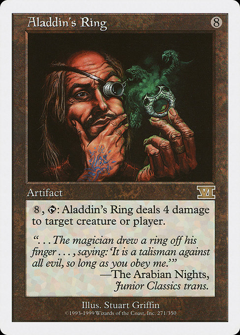 Magic the Gathering Card - Aladdin's Ring - MTG Circle