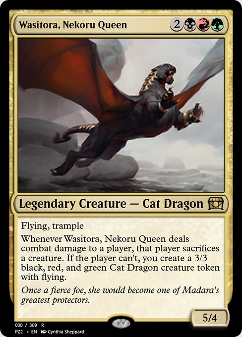 Magic the Gathering Card - Wasitora, Nekoru Queen - MTG Circle