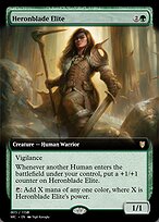 Magic the Gathering Card - Heronblade Elite - MTG Circle