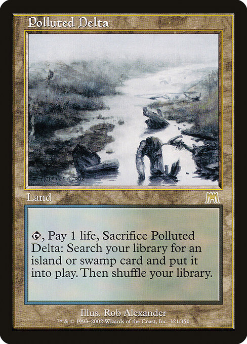 Magic the Gathering Card - Polluted Delta - MTG Circle