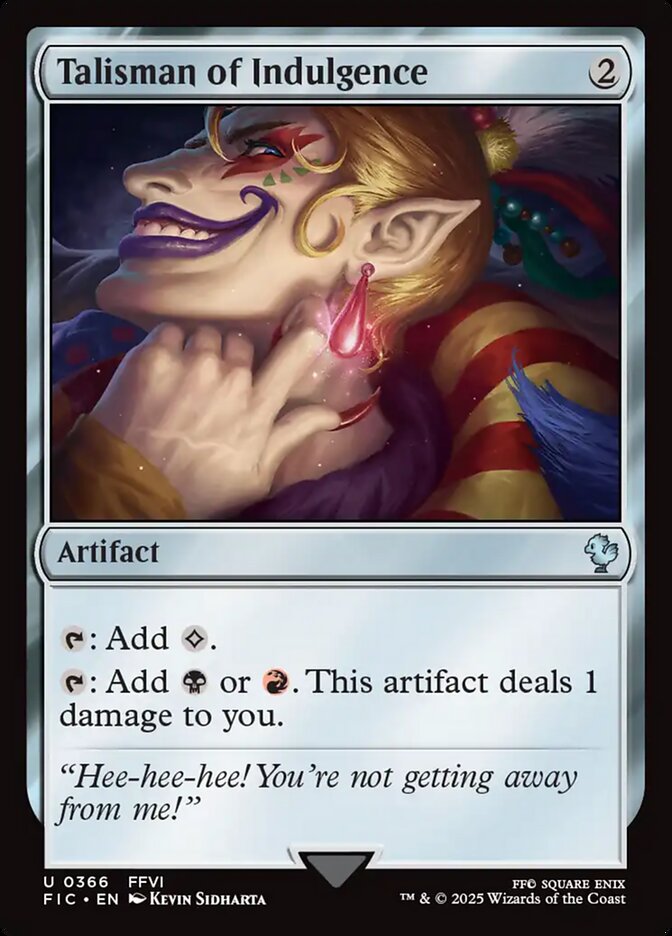 Magic the Gathering Card - Talisman of Indulgence - MTG Circle