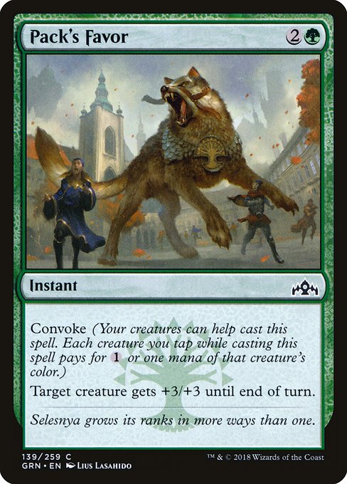 Magic the Gathering Card - Pack's Favor - MTG Circle
