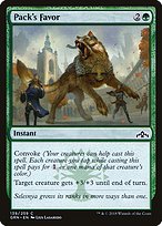 Magic the Gathering Card - Pack's Favor - MTG Circle