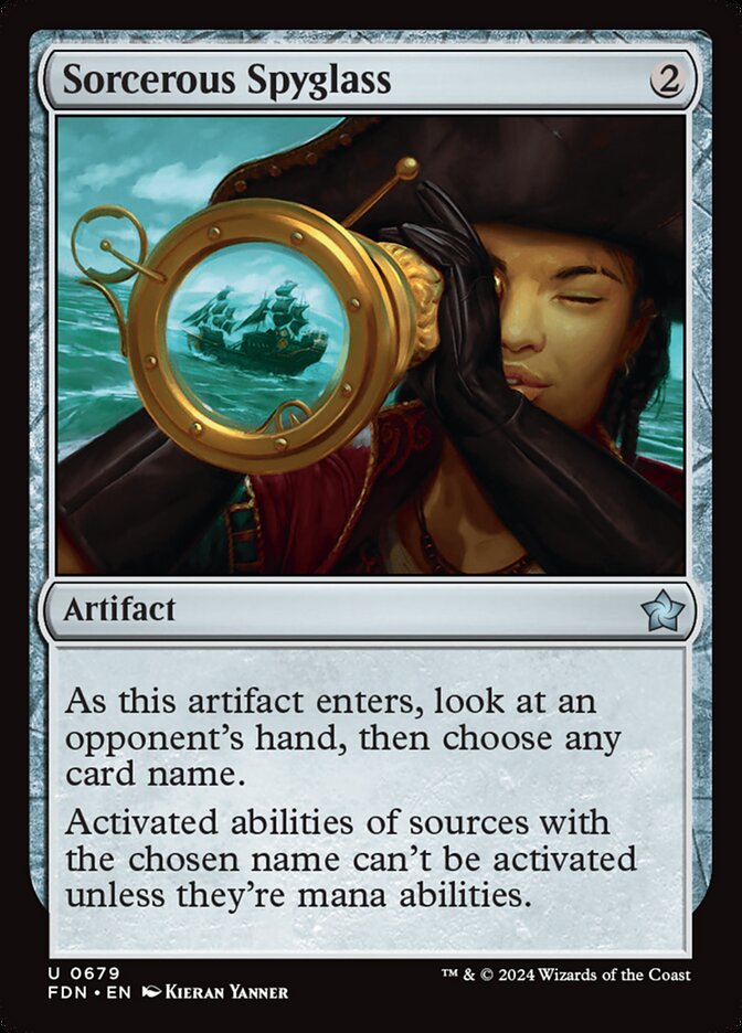 Magic the Gathering Card - Sorcerous Spyglass - MTG Circle