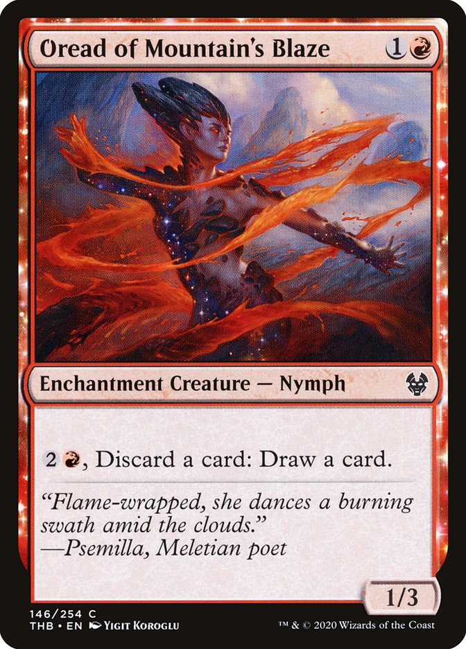 Magic the Gathering Card - Oread of Mountain's Blaze - MTG Circle