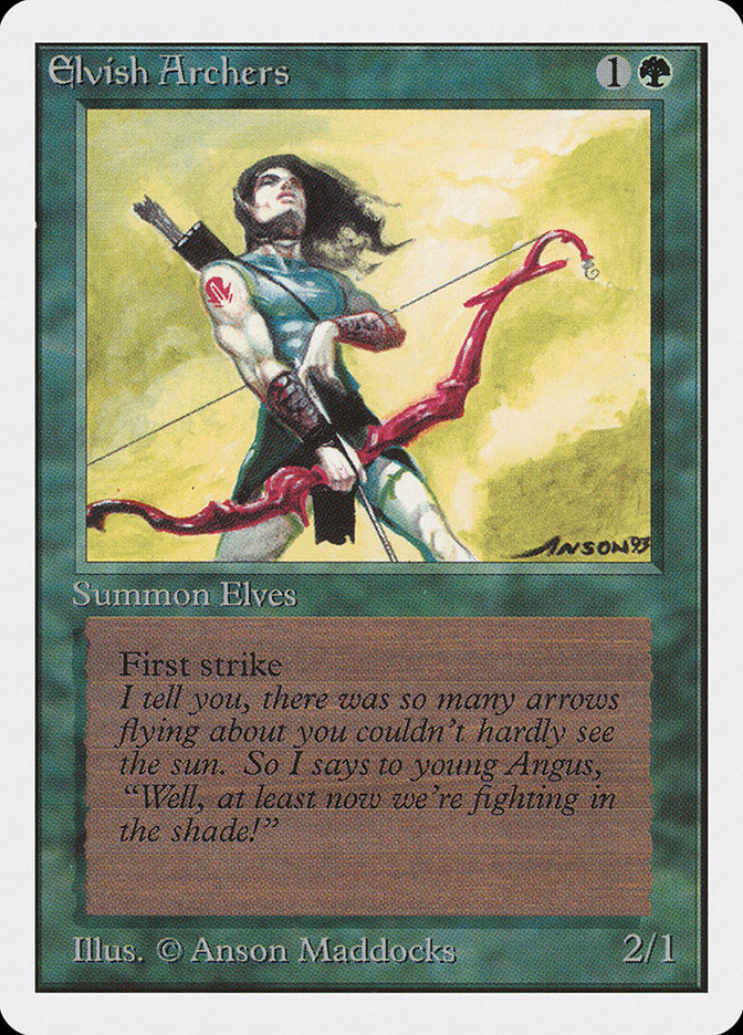 Magic the Gathering Card - Elvish Archers - MTG Circle