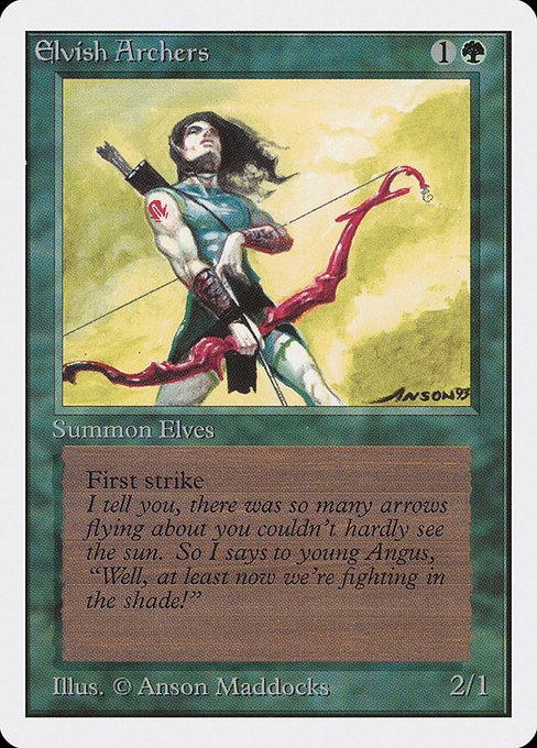 Magic the Gathering Card - Elvish Archers - MTG Circle