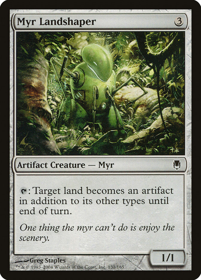 Magic the Gathering Card - Myr Landshaper - MTG Circle