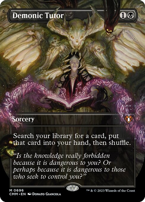 Magic the Gathering Card - Demonic Tutor - MTG Circle