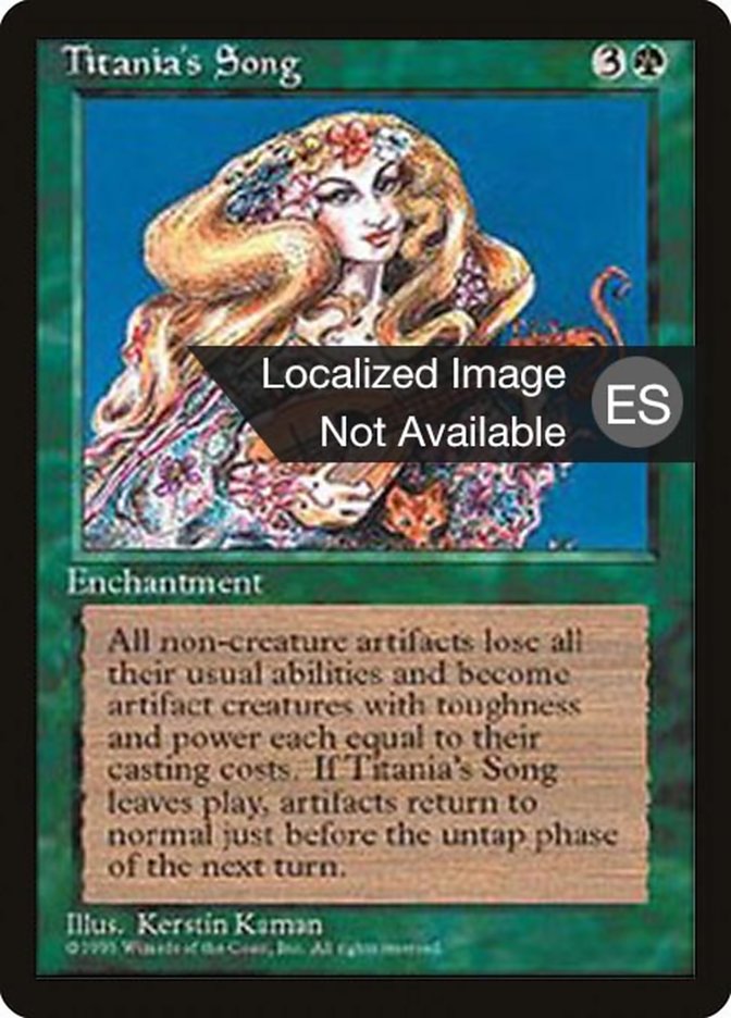Magic the Gathering Card - Titania's Song - MTG Circle