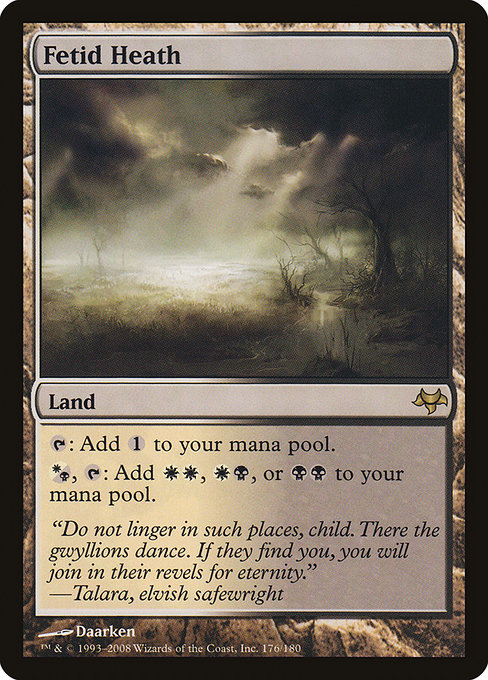 Magic the Gathering Card - Fetid Heath - MTG Circle