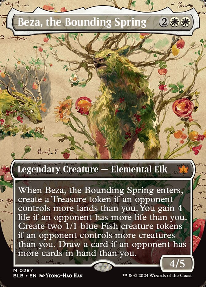 Magic the Gathering Card - Beza, the Bounding Spring - MTG Circle