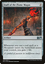 Magic the Gathering Card - Staff of the Flame Magus - MTG Circle