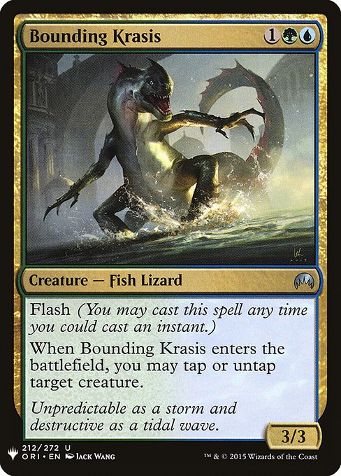 Magic the Gathering Card - Bounding Krasis - MTG Circle