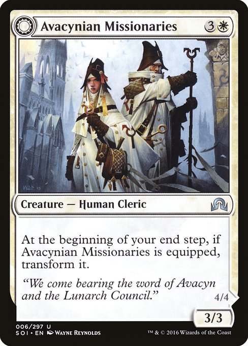 Magic the Gathering Card - Avacynian Missionaries - MTG Circle