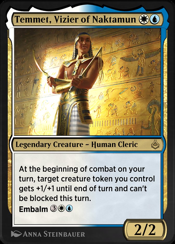 Magic the Gathering Card - Temmet, Vizier of Naktamun - MTG Circle